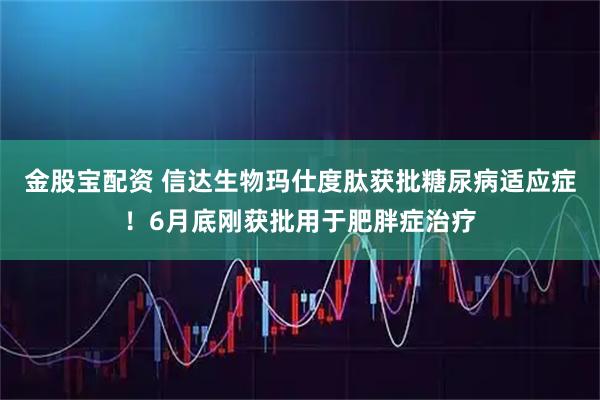 金股宝配资 信达生物玛仕度肽获批糖尿病适应症！6月底刚获批用于肥胖症治疗